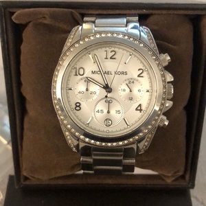 Michael Kors Silver/Rhinestone Watch